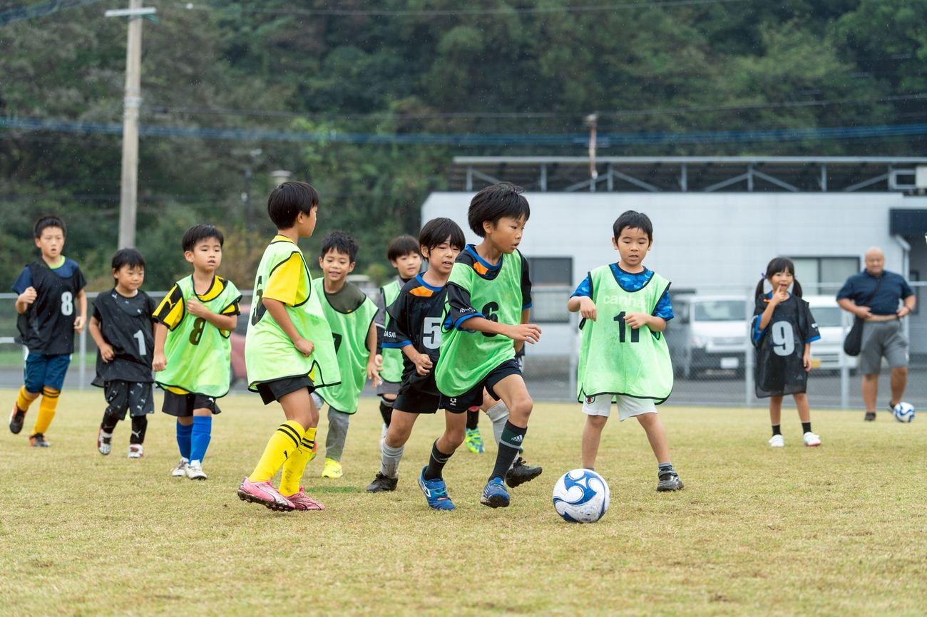 サッカークリニックの様子